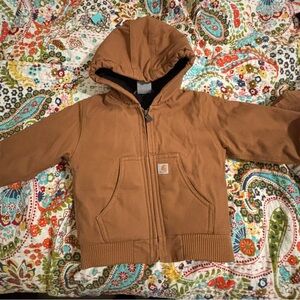 Carhartt Kids Tan Zip-Up Hoodie
